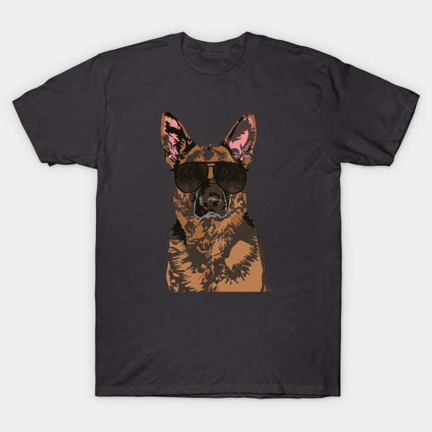 Cool German Shepherd for German Shepherd Lovers T-Shirt by riin92